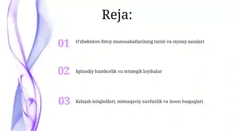 O'zbekiston-Xitoy munosabatlarining tarixi va siyosiy asoslari 2