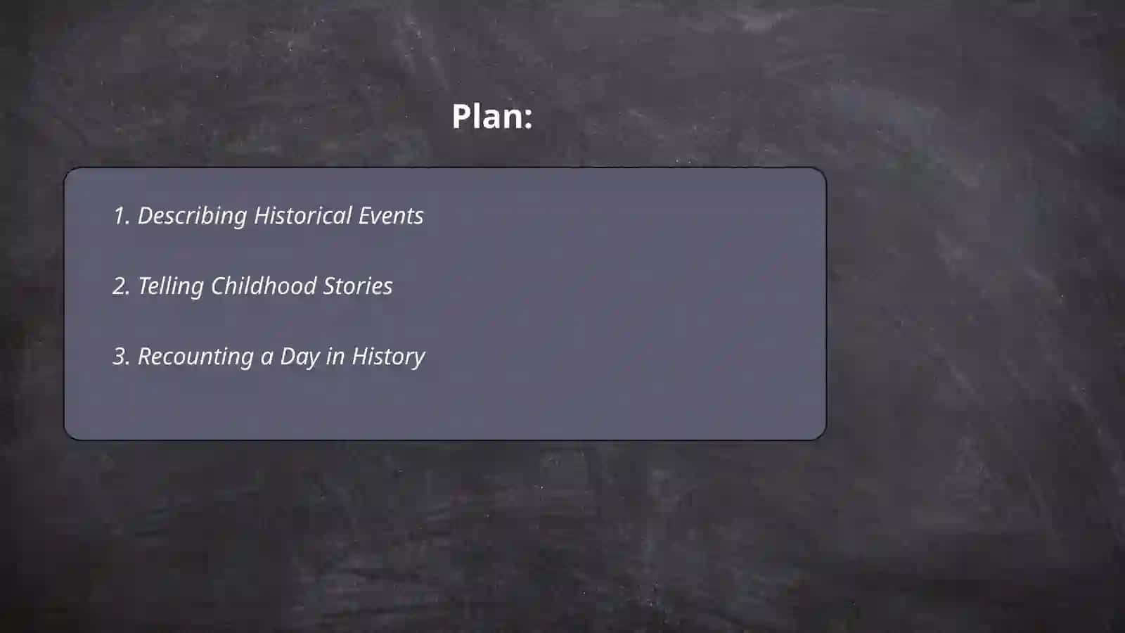 Describing Historical Events 2