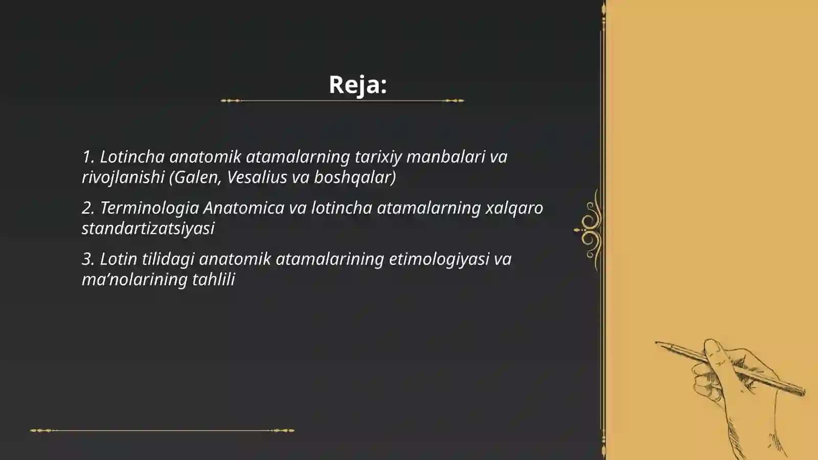 Klinik atamashunoslikda yunon tilining oʻrni 2