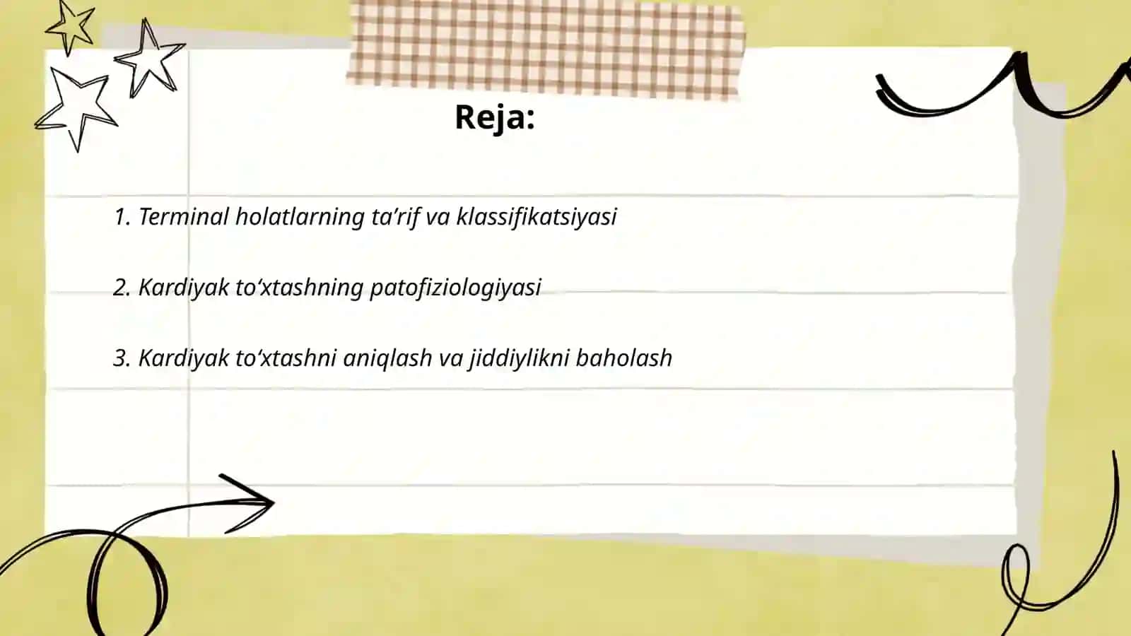Terminal holatlar va reanimatsiya asoslari 2