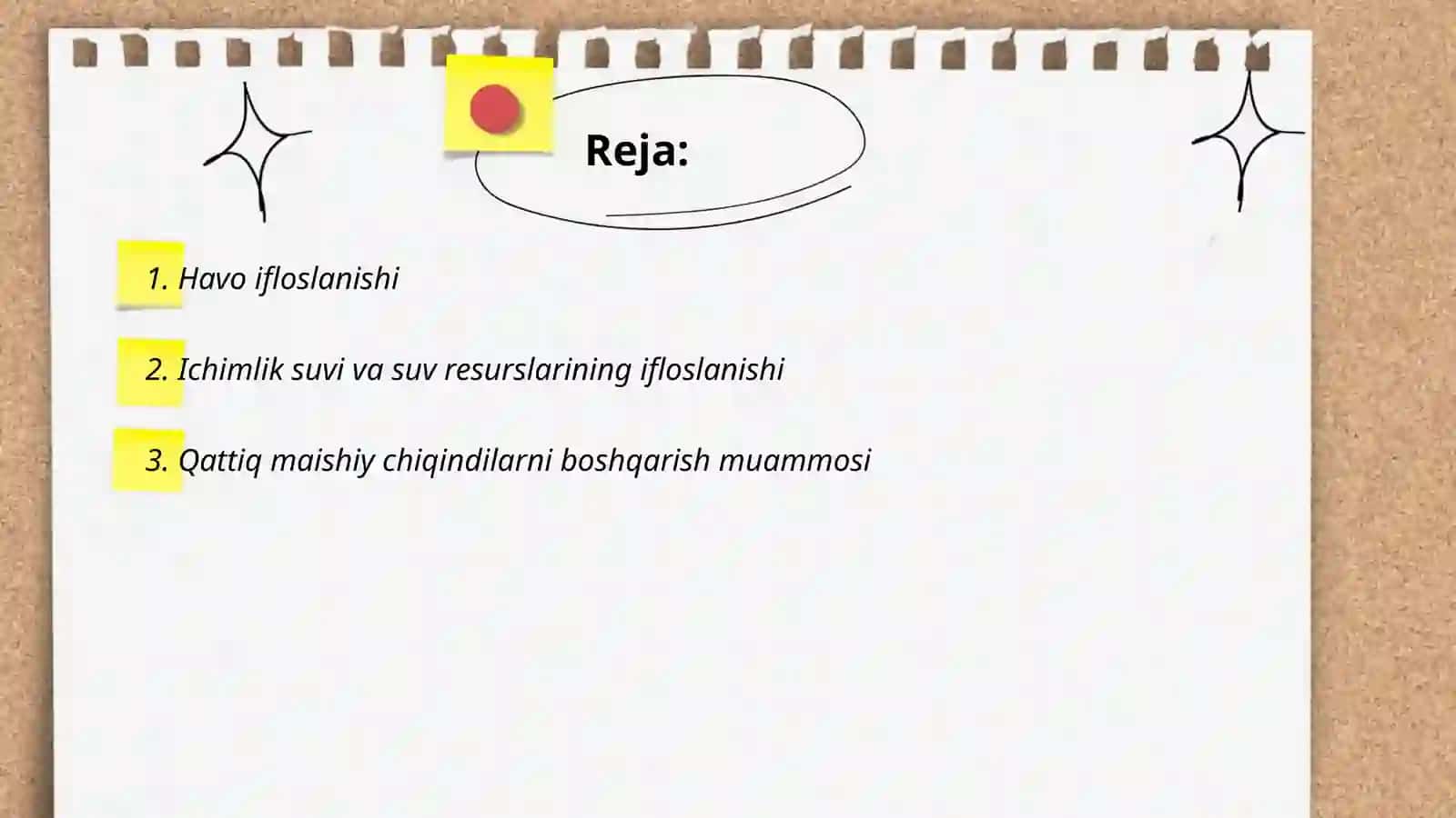 Mening yashash hududimdagi ekologik muammolar 2