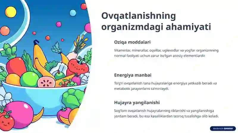 Kasallikni davolashda to‘g‘ri ovqatlanishning o‘rni 2