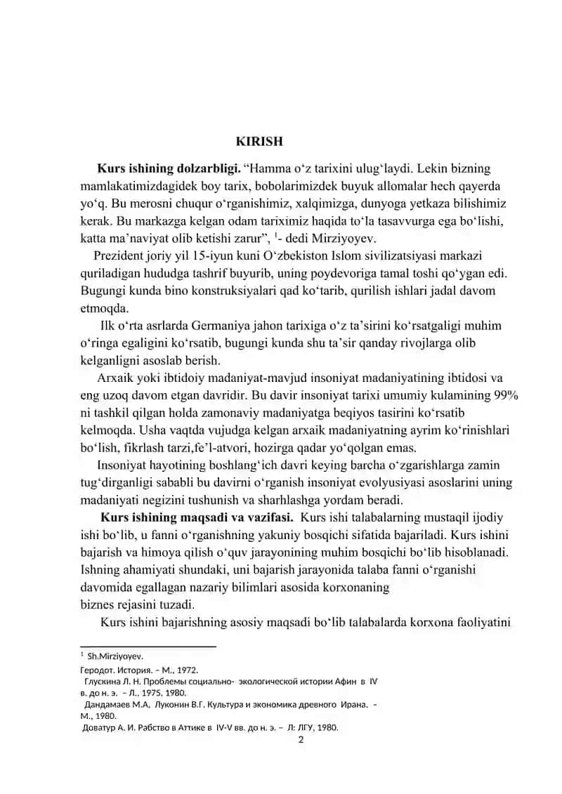 ILK O‘RTA ASRLARDA GERMANIYA.Kurs ishi 2