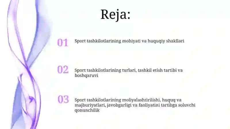 Sport tashkilodi mohiyati huquqiy shakirlari 2