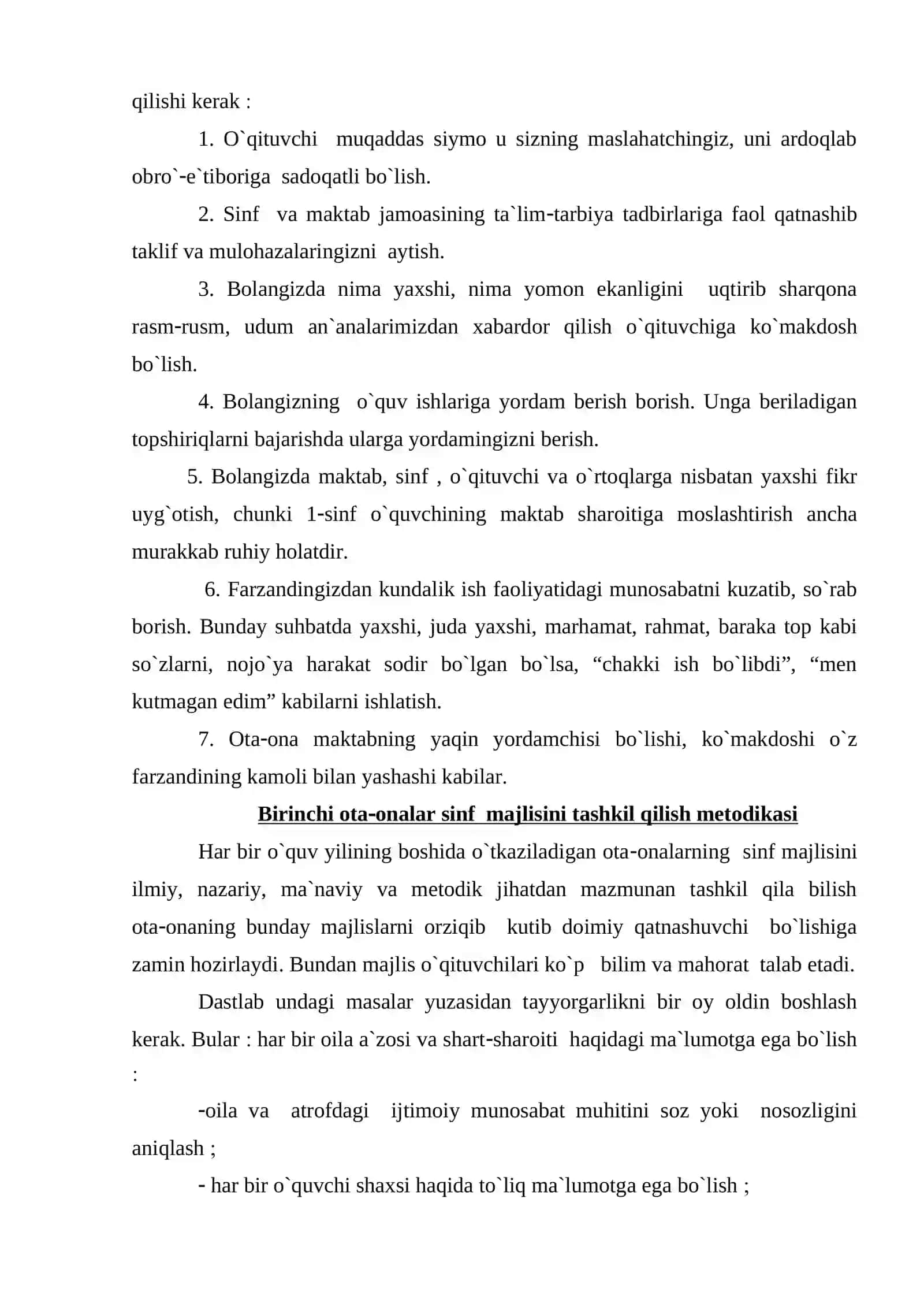 Ota-onalar bilan ishlash metodikasi 2
