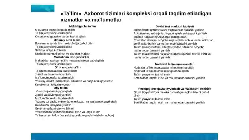Ta`lim jarayonini tashkil qilish 2
