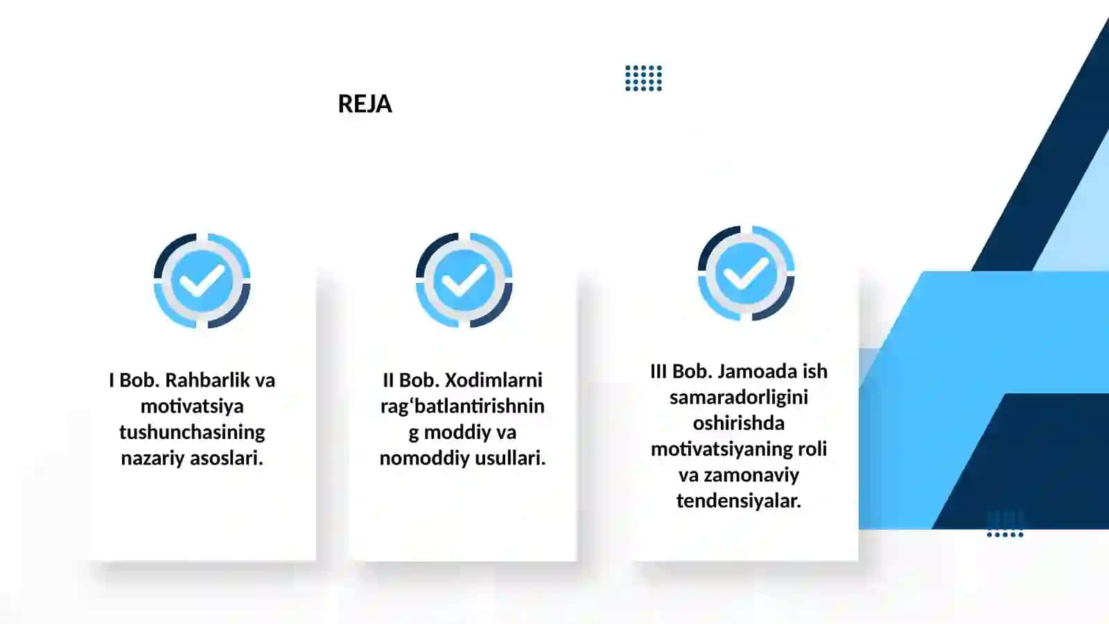 Rahbarlikda motivatsiya va xodimlarni rag'batlantirish 2