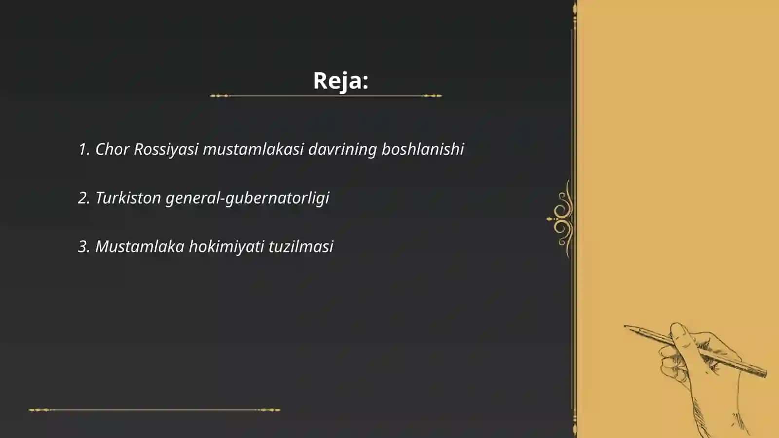 Chor Rossiyasi mustamlakasidavri manbalari 2