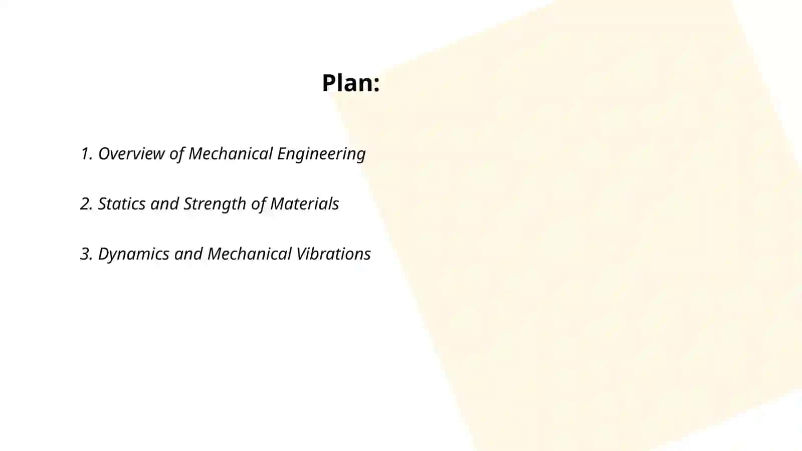 Machinacal engineering mavzusida slay qilib ber 2