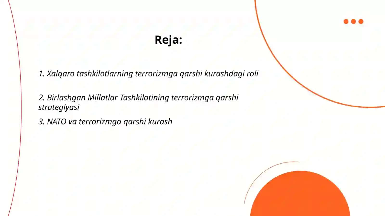 Xalqaro tashkilotlarning terrorizmga qarshi kurashining ahamiyati 2