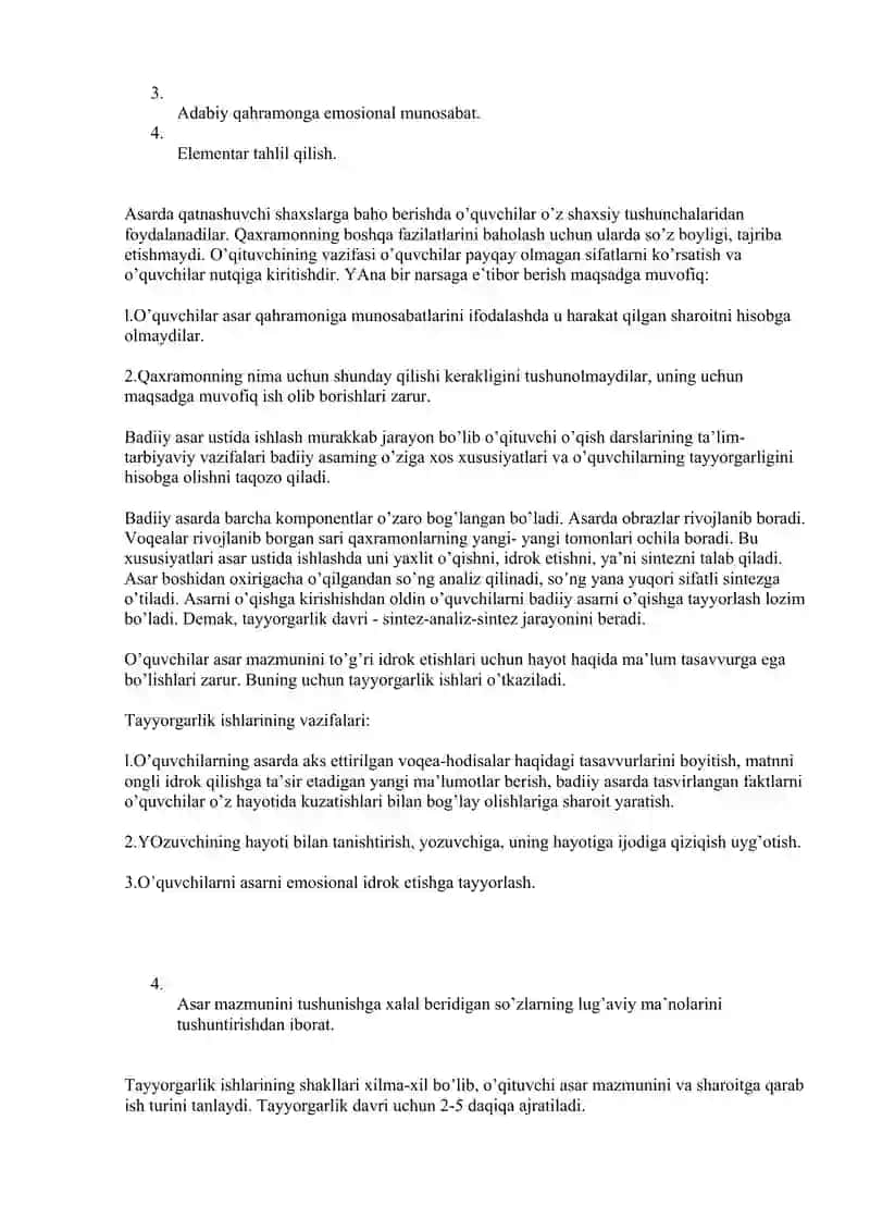 O'qish dasturlarida badiiy asar matnini tahlil qilish 2