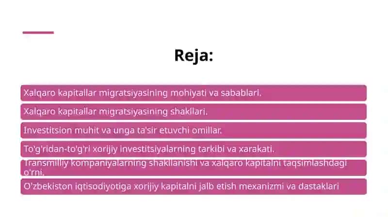 Xalqaro kapital migratsiyasi va transmilliy kompaniyalar 2