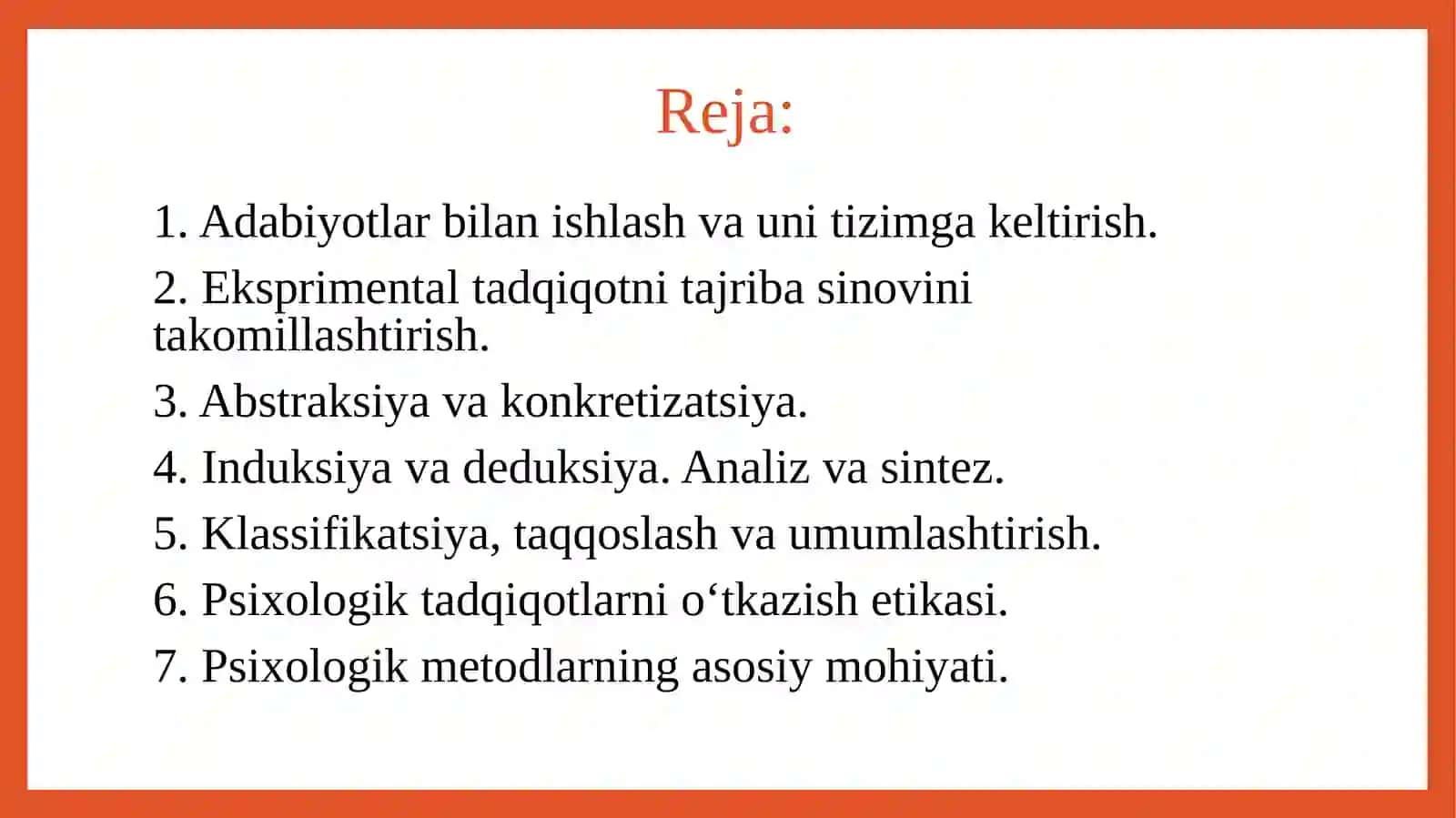 Psixologik tadqiqotlar 2