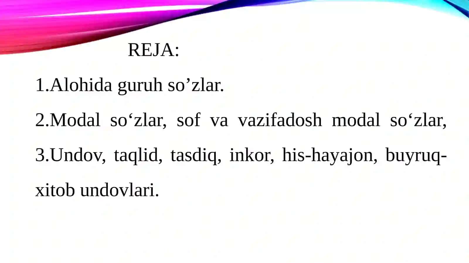 Alohida so’zlar 2