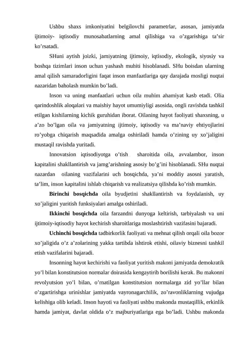 SHAXSNING IQTISODIY XAVFSIZLIGI 2