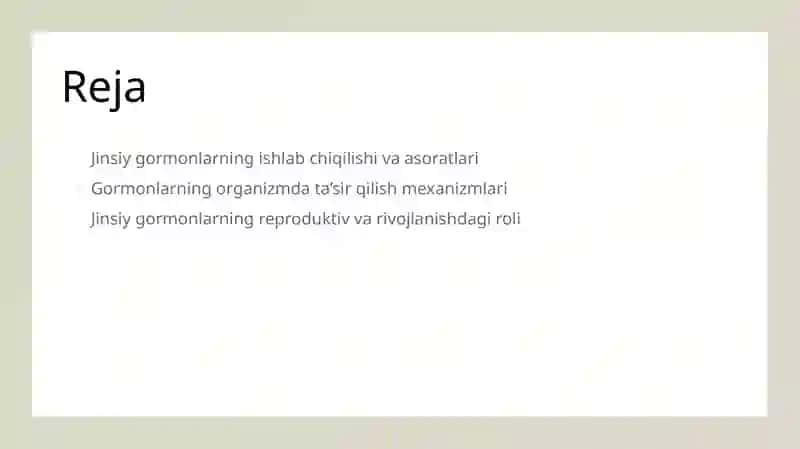 Jinsiy gormonlarning ta’sir mexanizmi 2