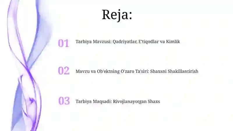 Shaxs Tarbiyaning Obekti va Subyekti Sifatida 2