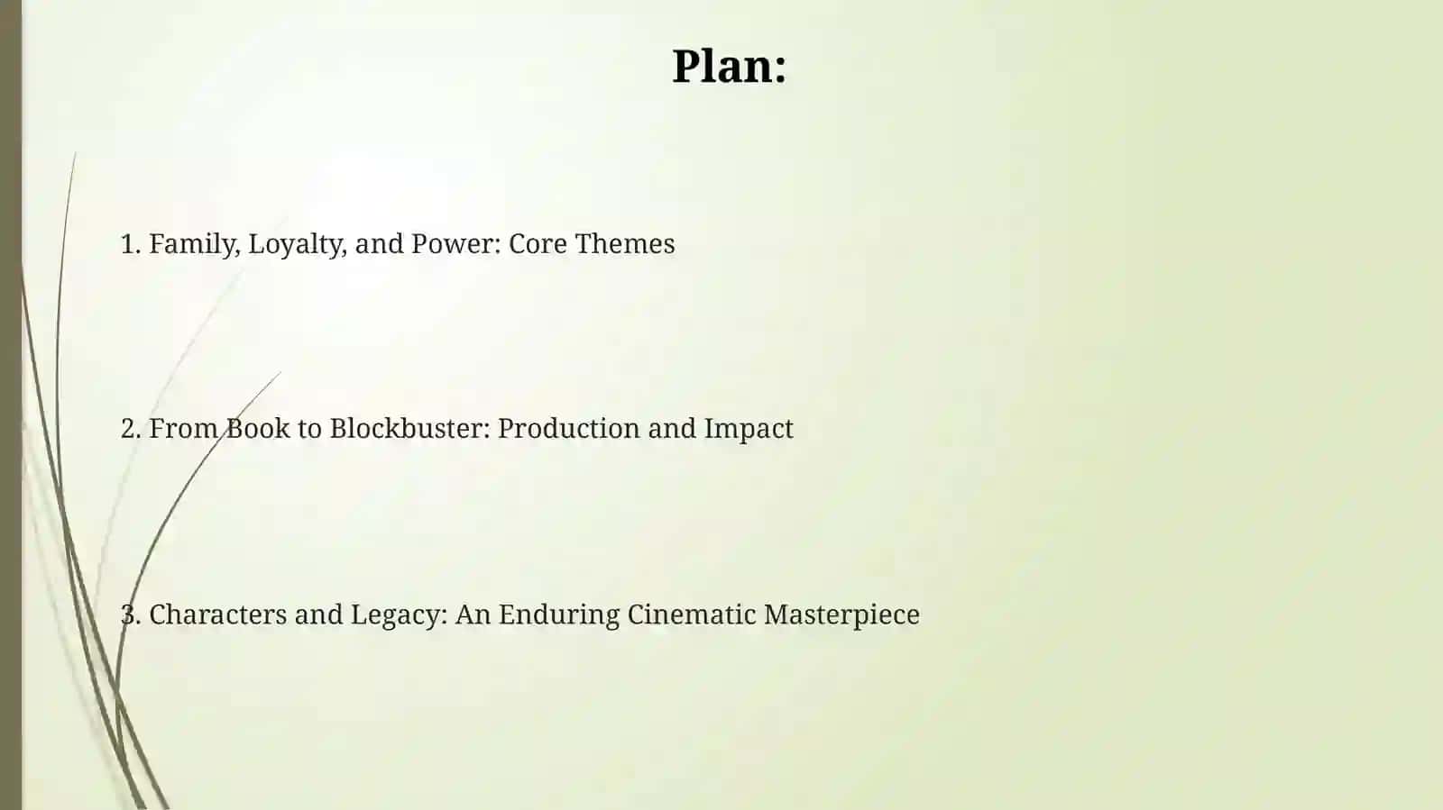 Explore the core themes of Family, Loyalty, and Power 2