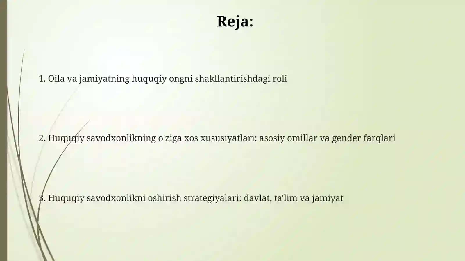 Huquqiy ongni shakllantirishda oila va jamiyatning roli va uning o’ziga xos xususiyatlari 2