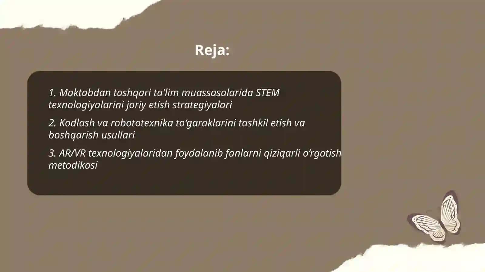 Maktabdan tashqari ta'lim muassasalarida STEM texnologiyalari 2