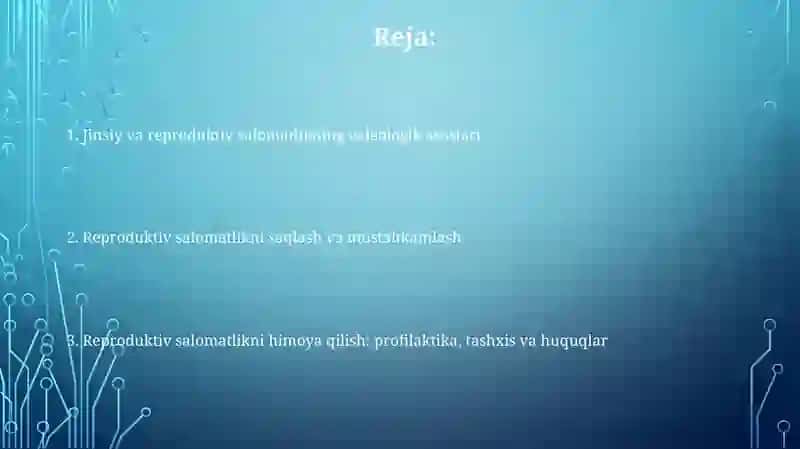 Jinsiy va reproduktiv salomatlikning valeologik tamoyillari 2
