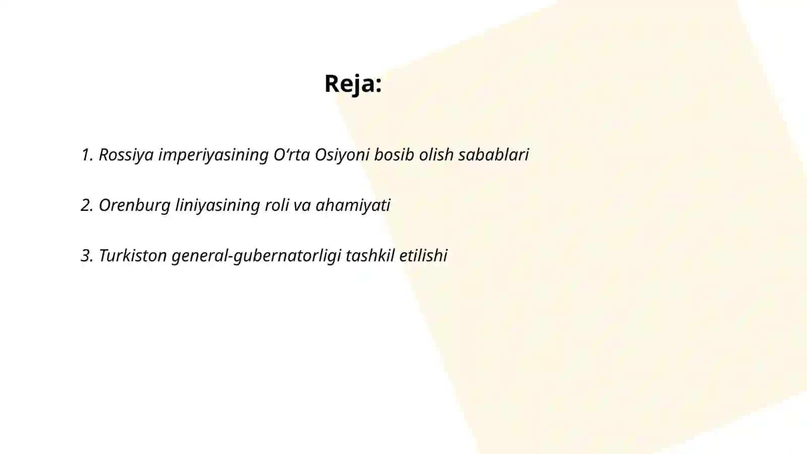 Rossiya imperiyasining Oʻrta Osiyodagi mustamlakachilik boshqaruvi 2
