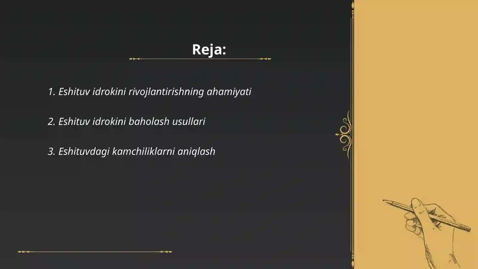 Eshituv idrokini rivojlantirish ishining tizimi 2