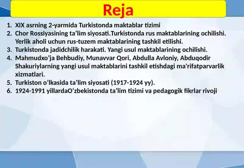 XIX ASRNING IKKINCHI YARMI VA XX ASRNING BOSHLARIDA MAKTAB VA PЕDAGOGIK G‘OYALAR 2