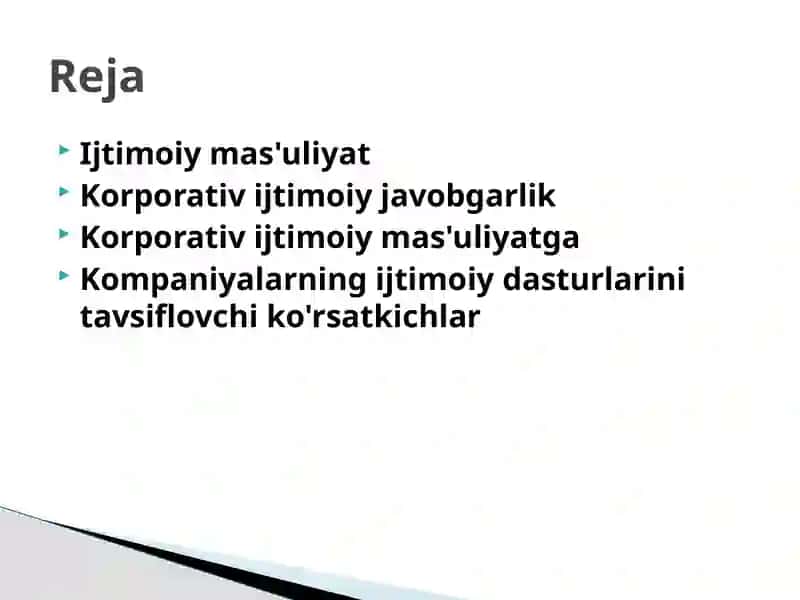 Korporativ ijtimoiy mas'uliyat dasturlari vaularni amalga oshirish vositalari 2