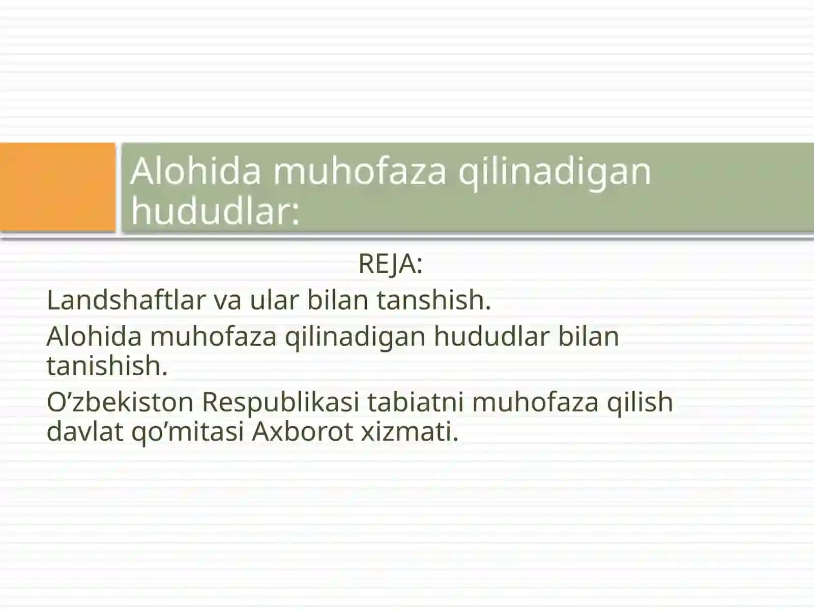 ekologiya fanidan mustaqil ishi 2