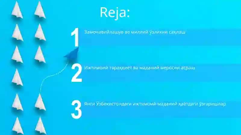 Замонавийлашув ва миллий ўзликни сақлаш 2
