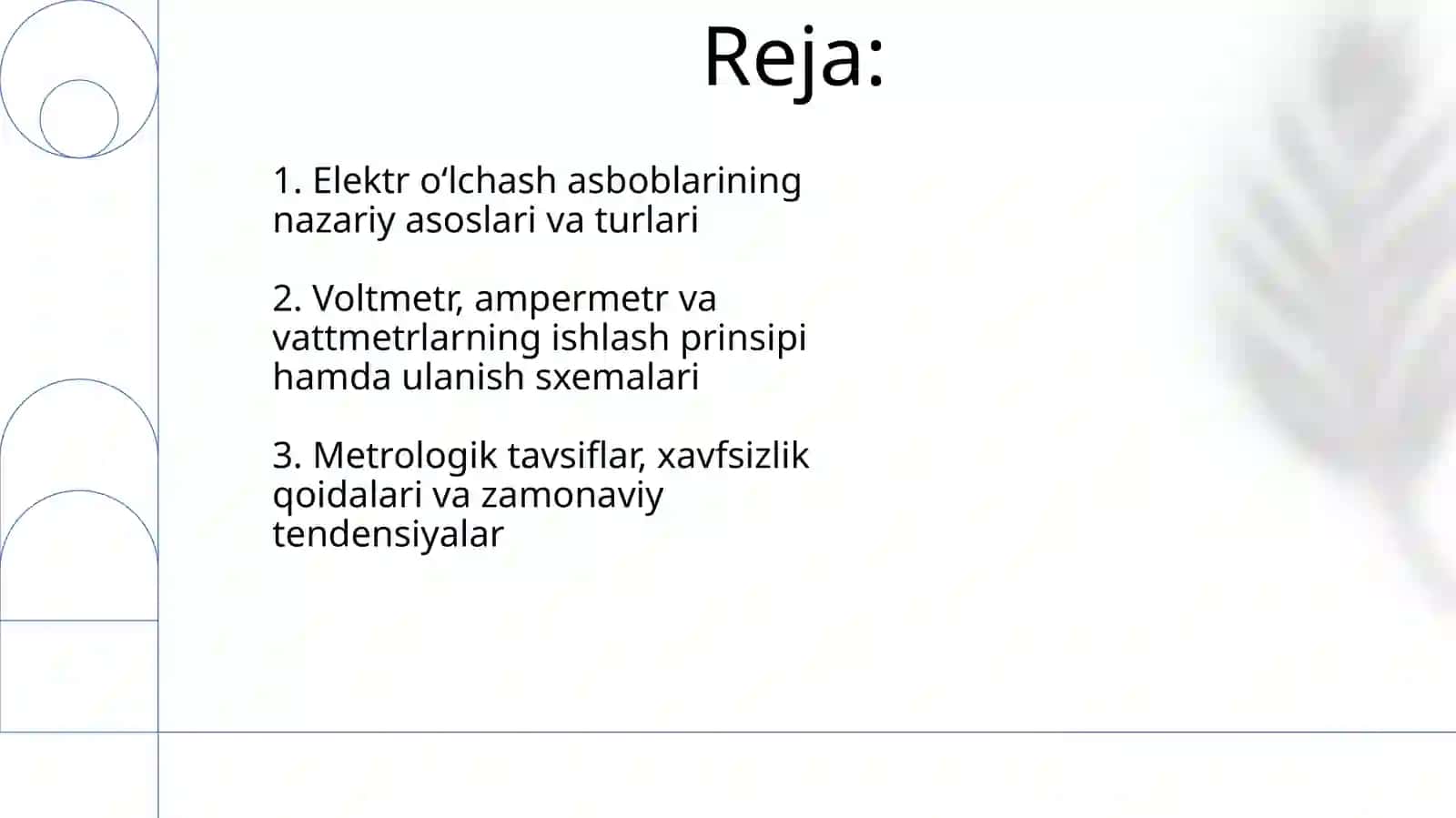 Elektr parametrlarini o’lchovchi asboblar (voltmetr ampermetr vatmetr) 2