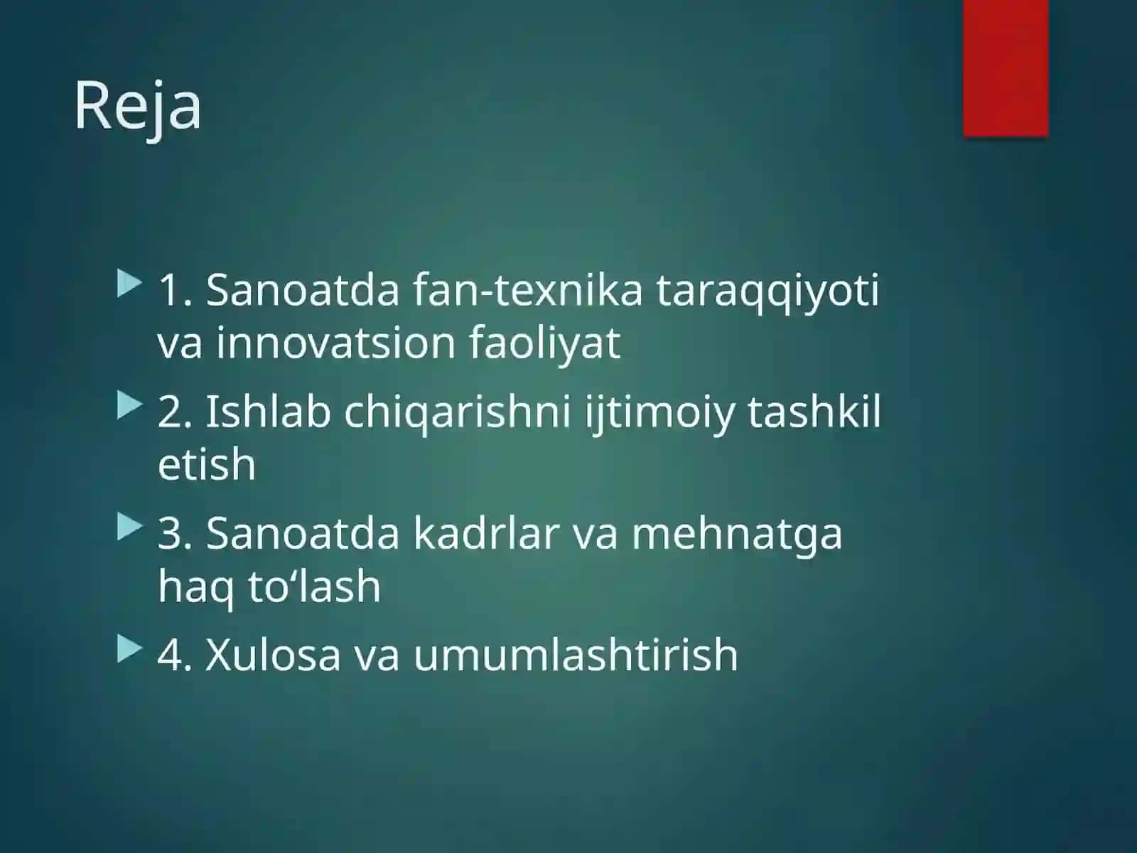 Sanoatda fan-texnika taraqqiyoti va innovatsion faoliyat 2