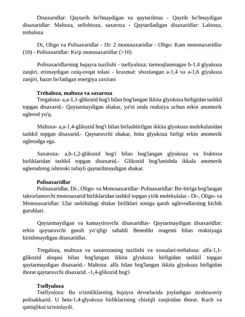 Di Va Oligosaxaridlar 2
