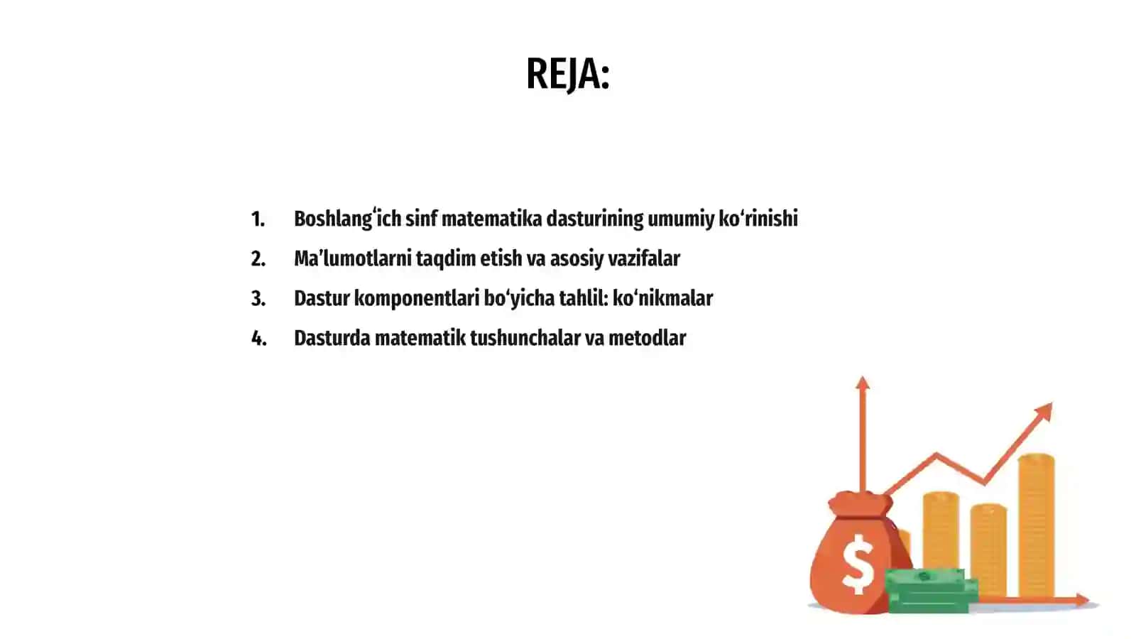 Boshlangʻich sinf matematika dasturining asosiy beshta komponentlari umumiy tahlili 2