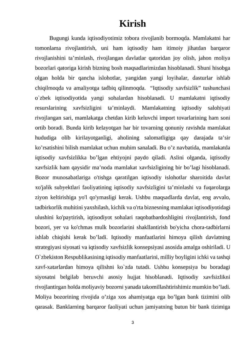 Shaxsning erkinliklari va iqtisodiy mustaqilligi 2