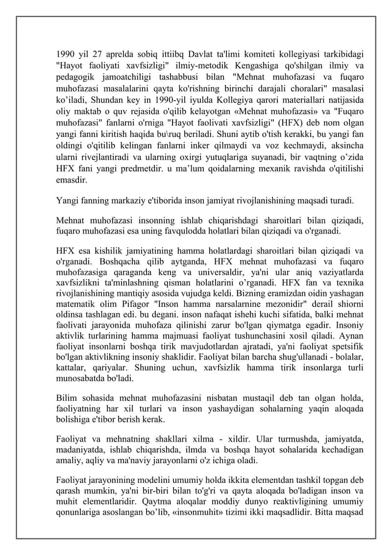 Faoliyat xavfsizligini ta’minlashda psixologik omillarning ahamiyati 2