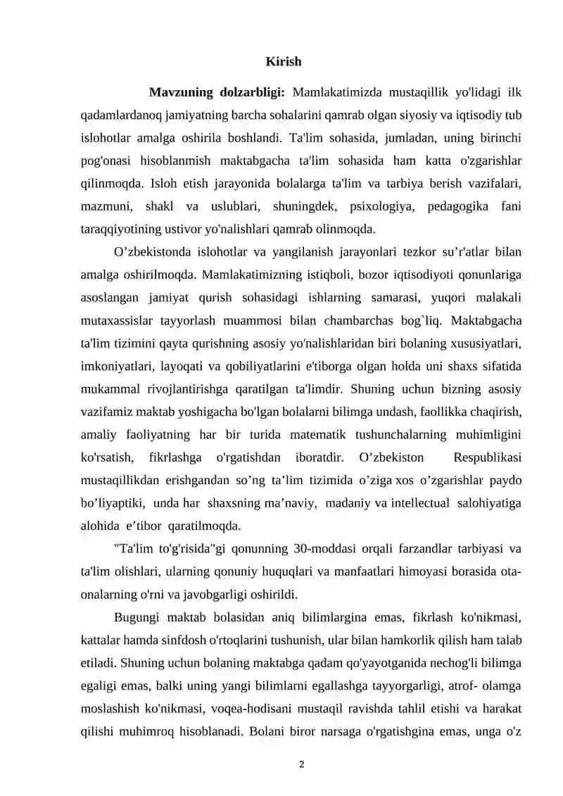 Maktabgacha talim tashkilotlarida turli yosh guruxlarda bolalarni vaqt bo’yicha mo'ljalga olishga o'rgatish 2