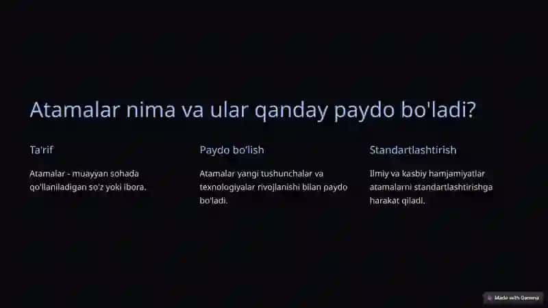 Atamalarning ilmiy va kasbiy sohadagi ahamiyati 2