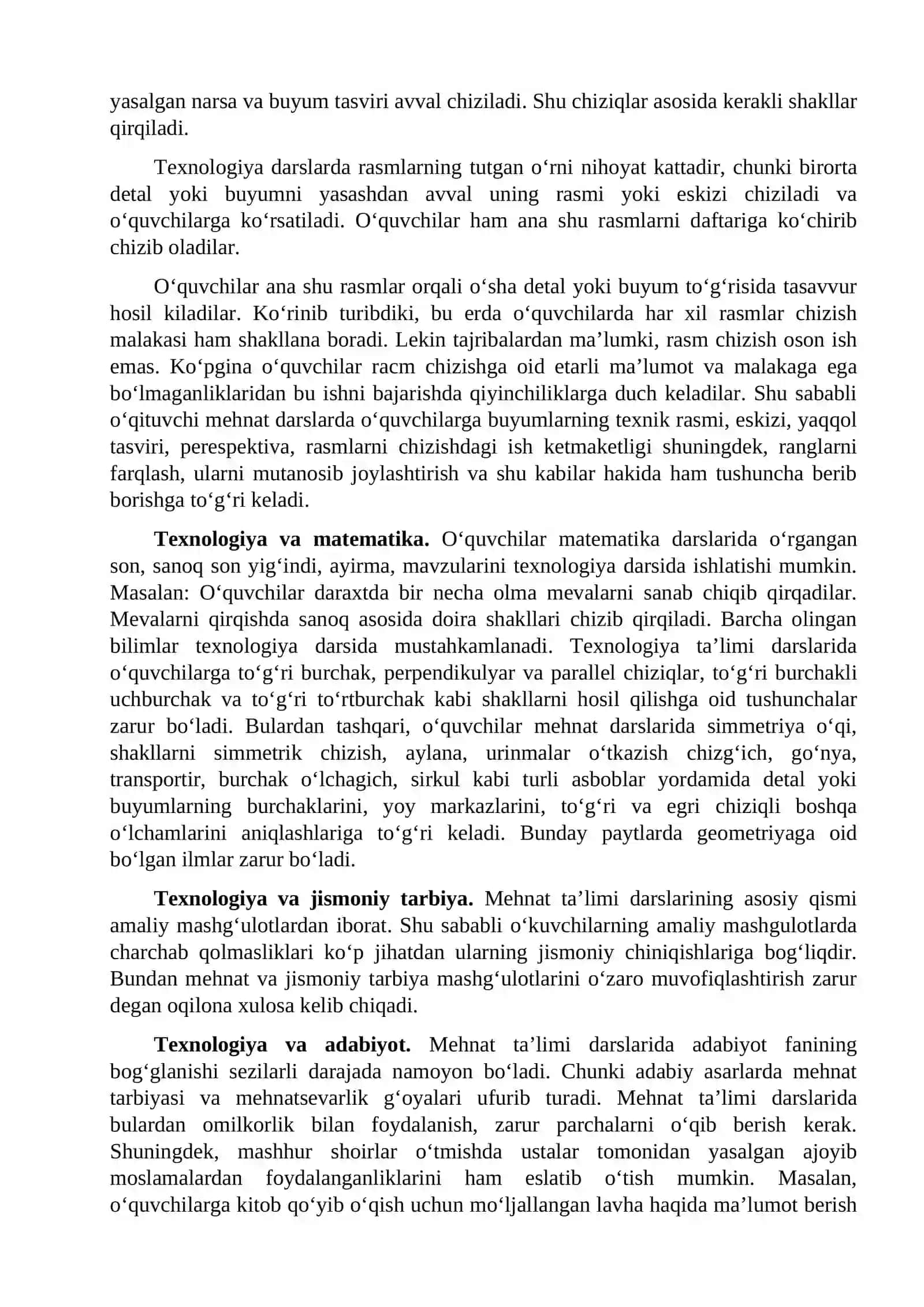 FANLARARO BOG‘LANISH REJASINI ISHLAB CHIQISH 2