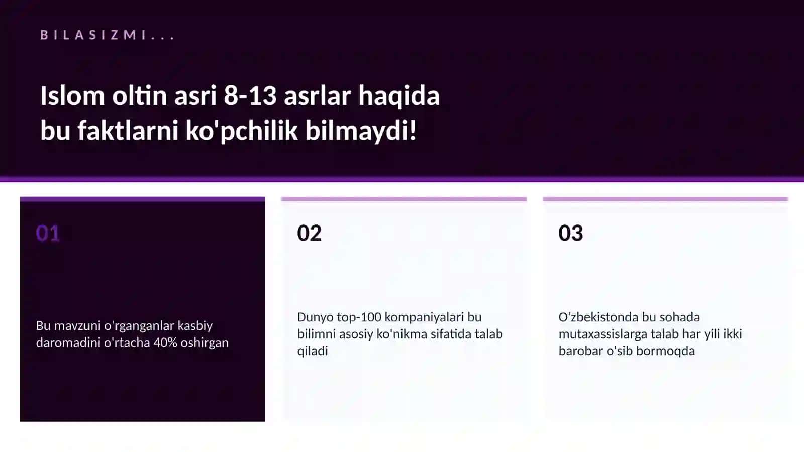 Islom oltin asri 8-13 asrlar 2