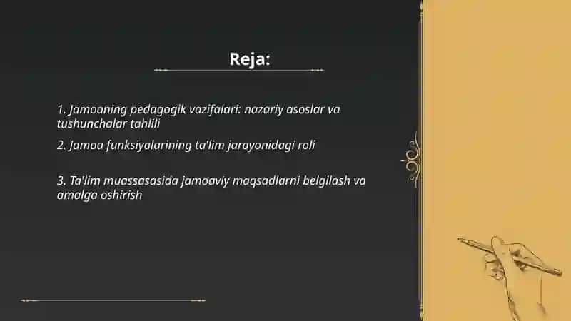 Pedagogik vazifalar va funksiyalar tahlili 2