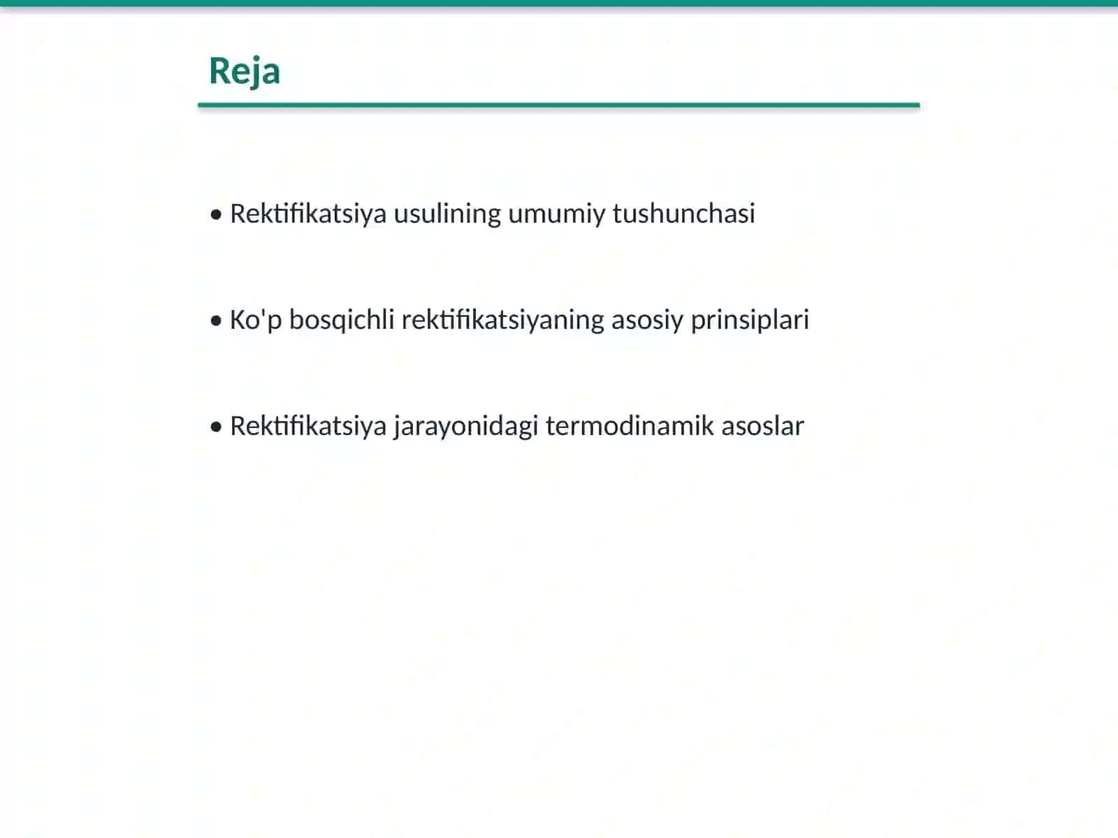Rektifikatsiya usuli koʻp bosqichli rektifikatsiya 2