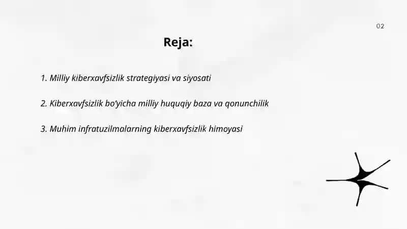 Milliy va xalqaro darajada kiberxavfsizlik 2