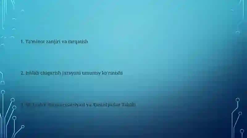 Ishlab chiqarish jarayoni 2