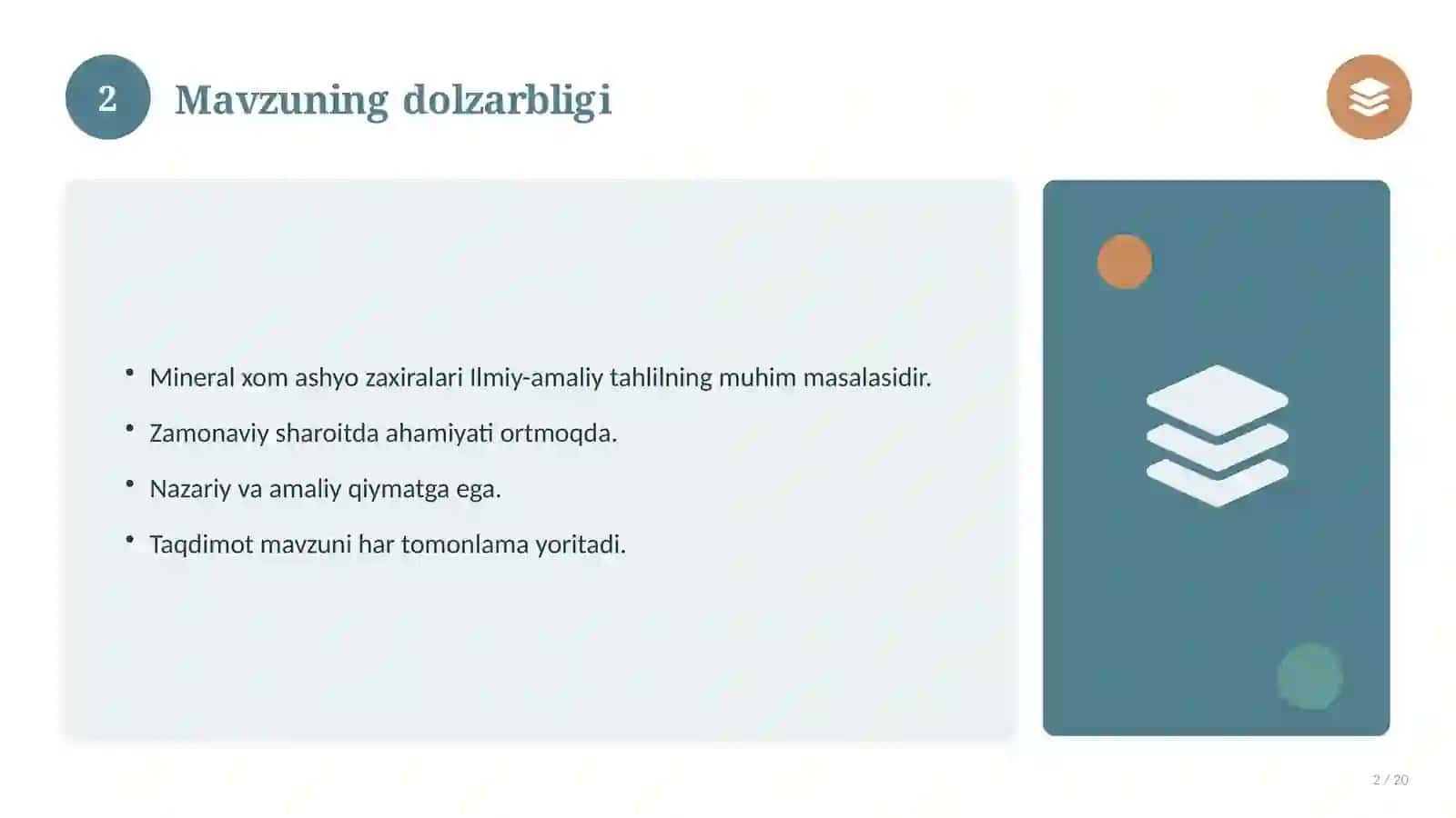 Mineral xom ashyo zaxiralari 2