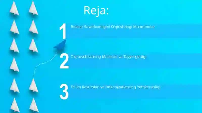 Bolalarga Savodga oʻrgatish masalalari 2