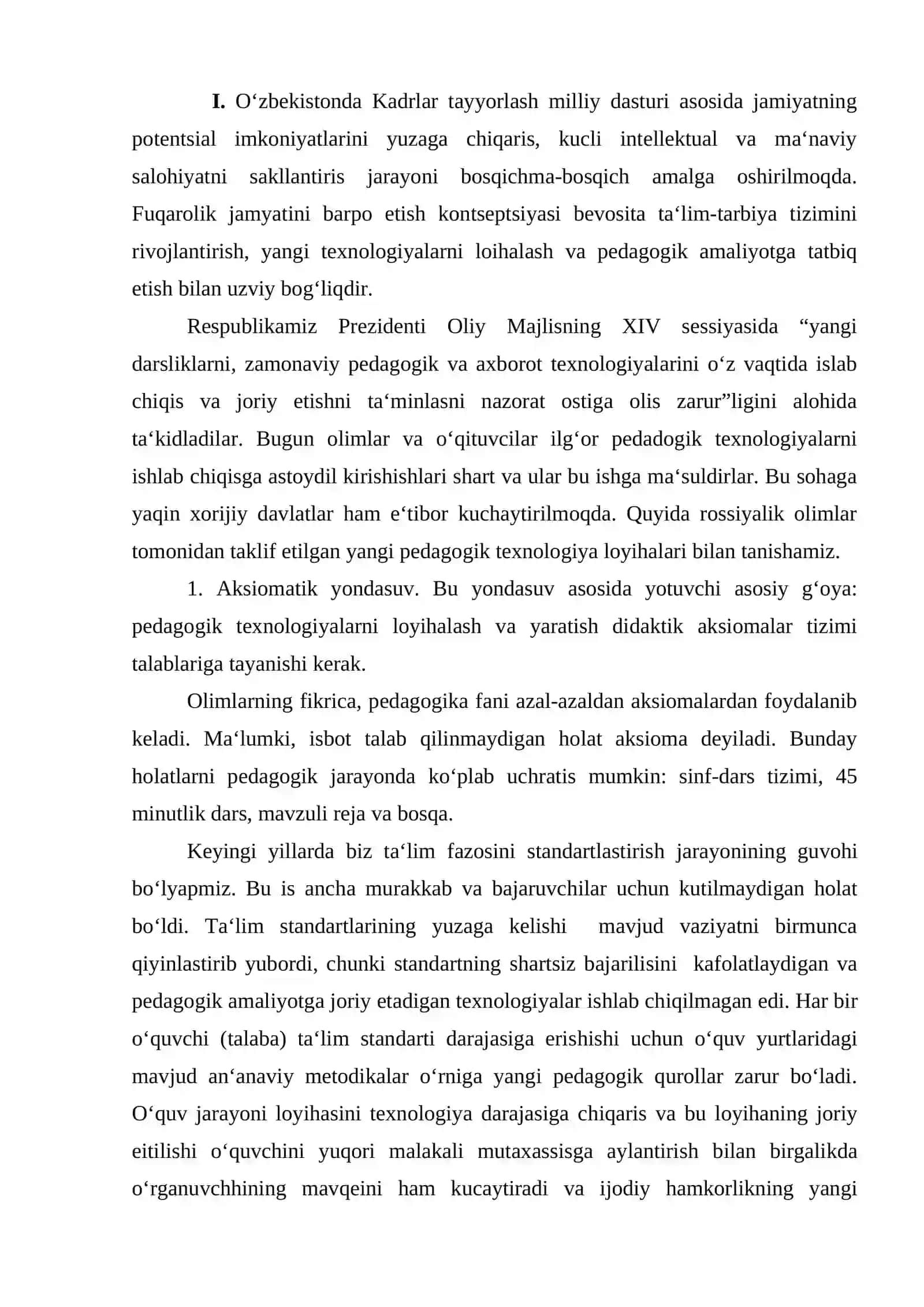 O’quvchilar faoliyatini faollashtirish va intensifikatsiyalash asosidagi pedagogik texnologiyalar 2
