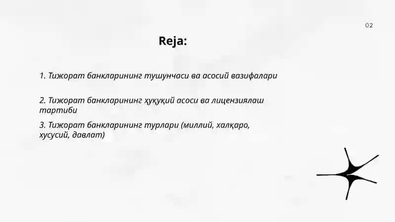 Тижорат банклари ва уларнинг ташкилий тузилиши 2