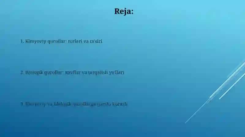 Kimyoviy va biolagik qurollar 2